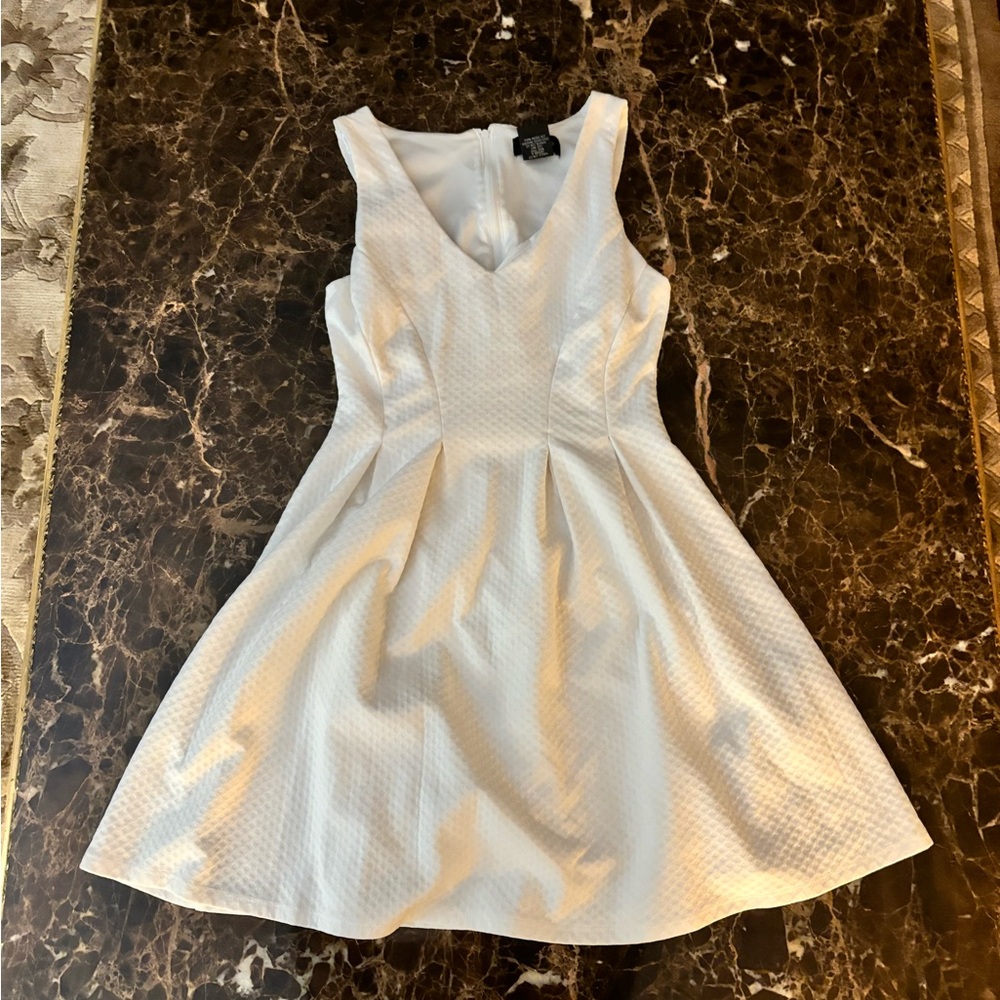 white mini dress